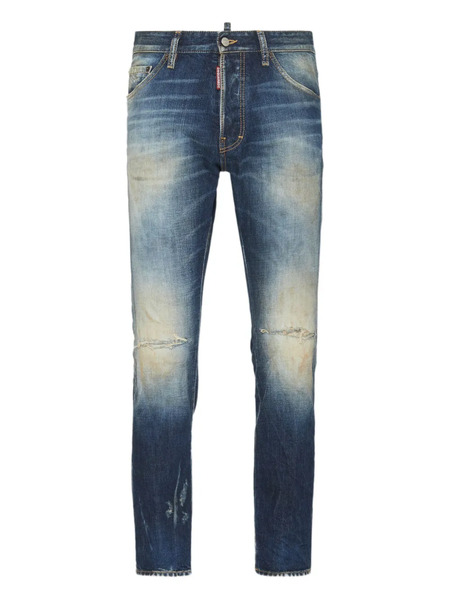  Dsquared2 Jeans Con Design Patchwork - Blu 