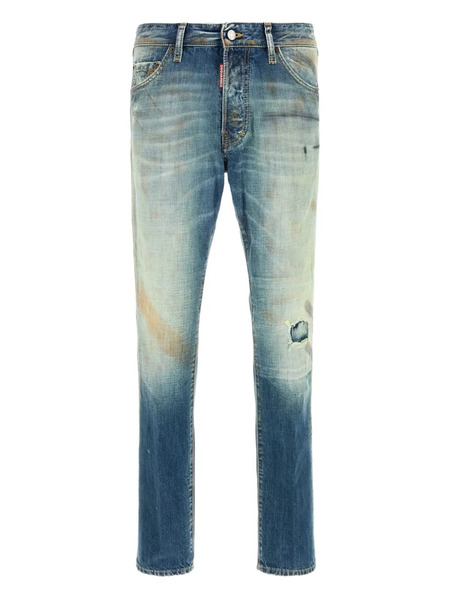  Dsquared2 Jeans Con Design Patchwork - Blu 