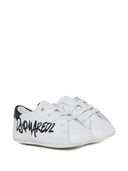  Dsquared2 Kids Sneakers Con Logo - Bianco 