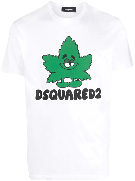  Dsquared2 T-shirt Con Stampa - Bianco 