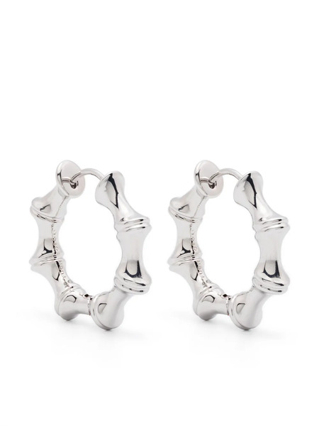  Eddie Borgo Bambu Hoop Earrings - Argento 