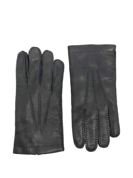  Eleventy Guanti In Pelle - Nero 