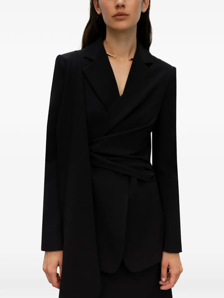 Ely Ely Blazer Drappeggiato - Nero 