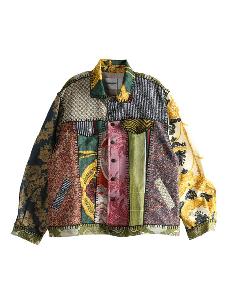  Emergency Room Giacca Con Design Patchwork - Verde 