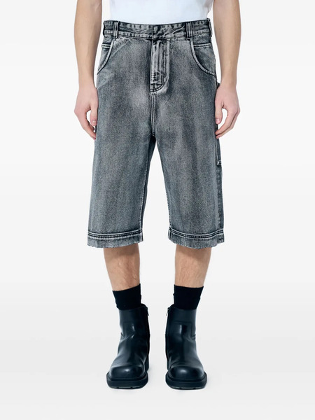  Entire Studios Bermuda Denim Dritti - Grigio 