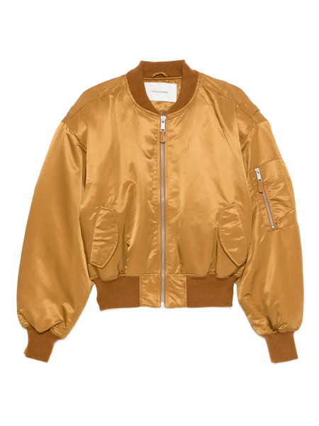  Entire Studios Bomber Crop - Marrone 