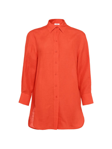  Eres Camicia Con Bottoni - Arancione 