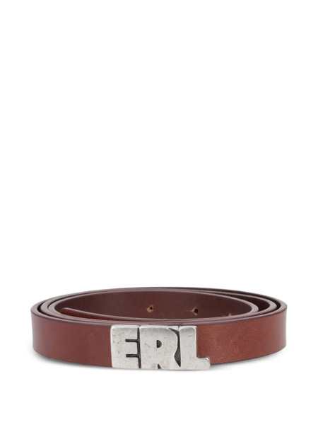  Erl Cintura Con Placca Logo - Marrone 