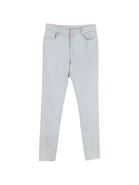  Escada Pre-owned Pantaloni Dritti In Cotone - Grigio 