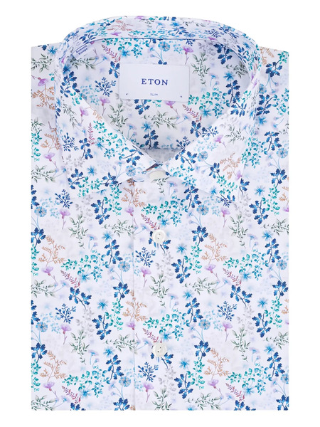  Eton Camicia A Fiori - Bianco 