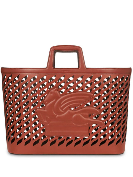  Etro Home Coperta Con Motivo Pegaso - Marrone 