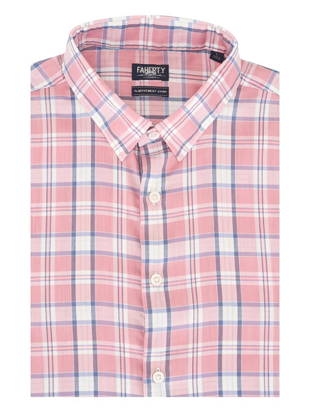  Faherty Camicia Movement™ A Quadri - Rosa 