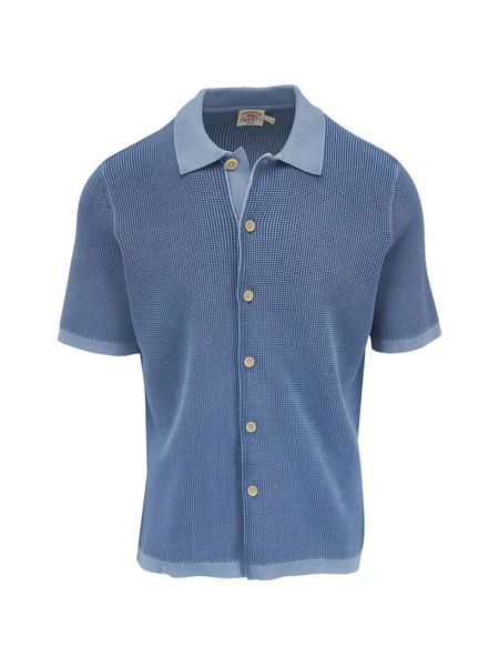  Faherty Short-sleeve Shirt - Blu 