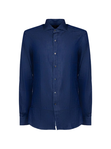  Fay Camicia Denim - Blu 