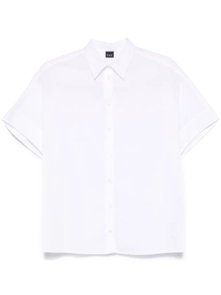  Fay Camicia In Cotone - Bianco 