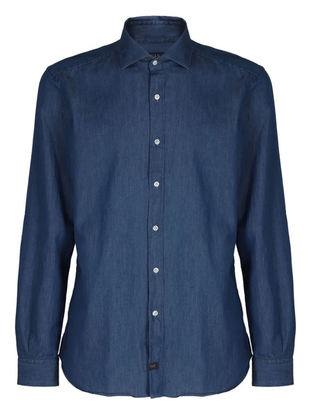  Fay Camicia In Cotone - Blu 