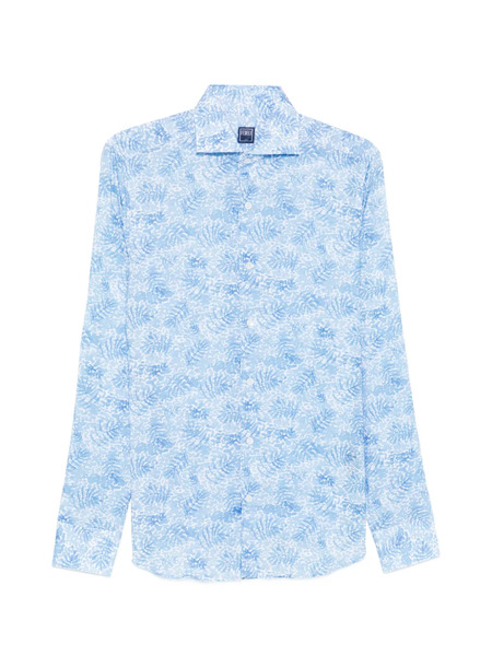  Fedeli Camicia A Fiori - Blu 