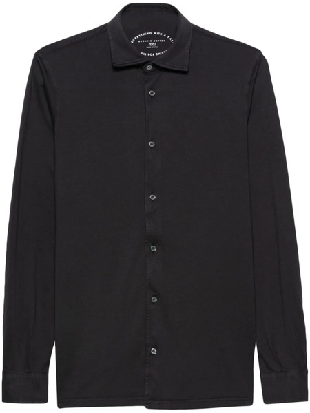  Fedeli Camicia In Cotone Biologico - Grigio 