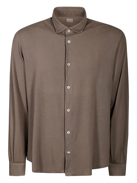 Fedeli Camicia In Cotone - Marrone 