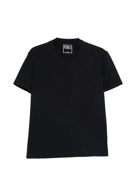  Fedeli T-shirt Girocollo - Blu 
