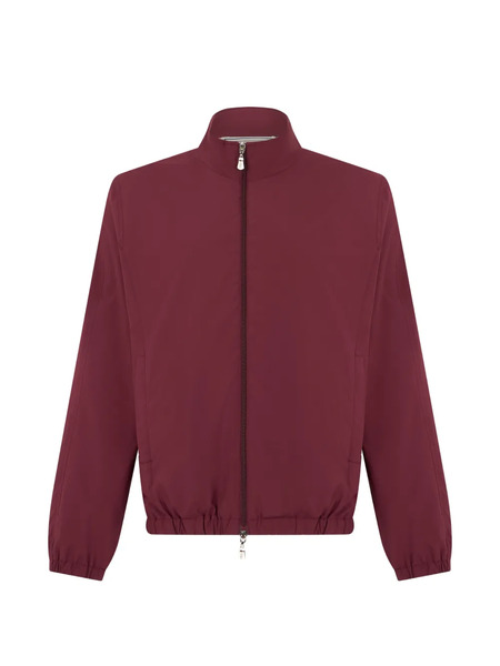  Fedeli Zip-up Lightweight Bomber Jacket - Rosso 