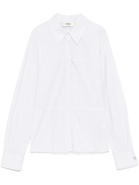  Fendi Camicia A Righe - Bianco 