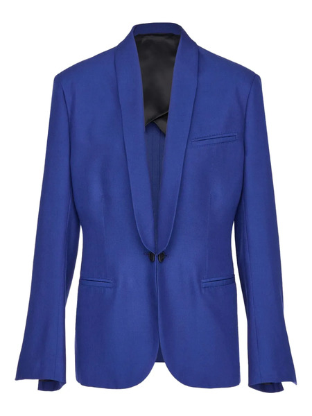  Ferragamo Blazer In Seta - Blu 