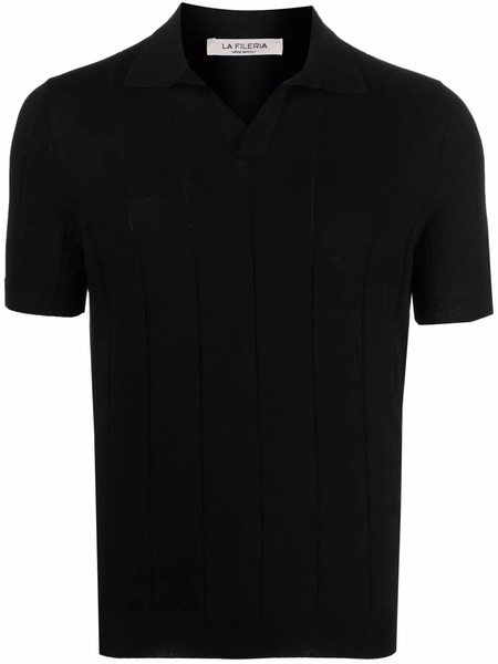  Fileria Polo A Coste - Nero 