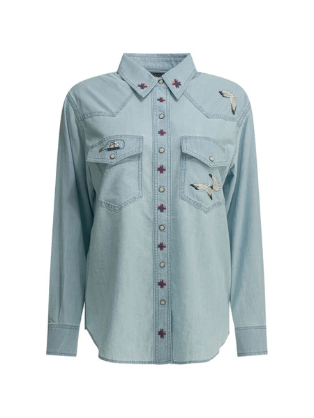  Filson Camicia Con Ricamo - Blu 