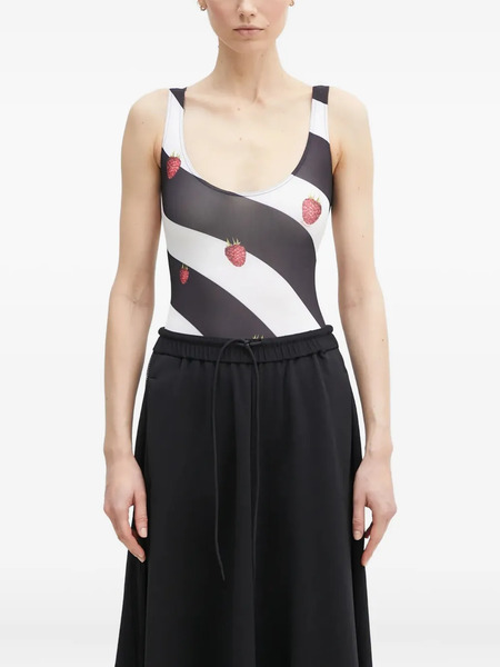  Fiorucci Body A Righe - Nero 