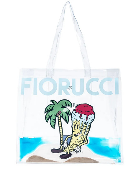  Fiorucci Borsa Tote Con Stampa - Toni Neutri 