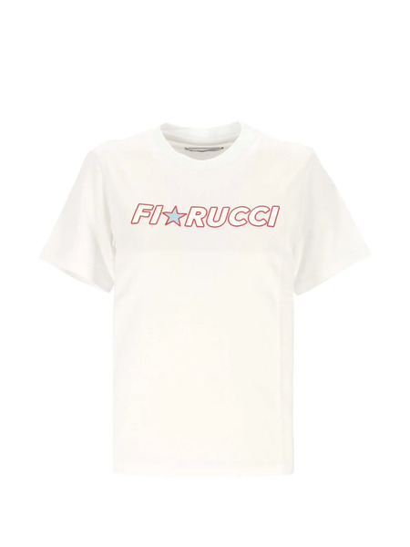  Fiorucci T-shirt In Cotone Con Logo - Bianco 