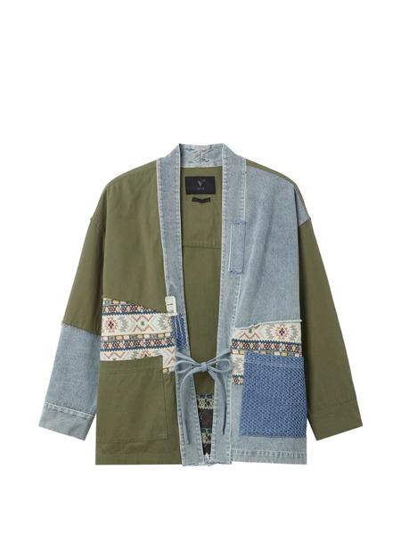  Five Cm Giacca-camicia Con Design Patchwork - Verde 