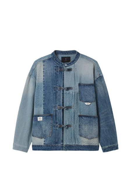  Five Cm Giacca Con Design Patchwork - Blu 