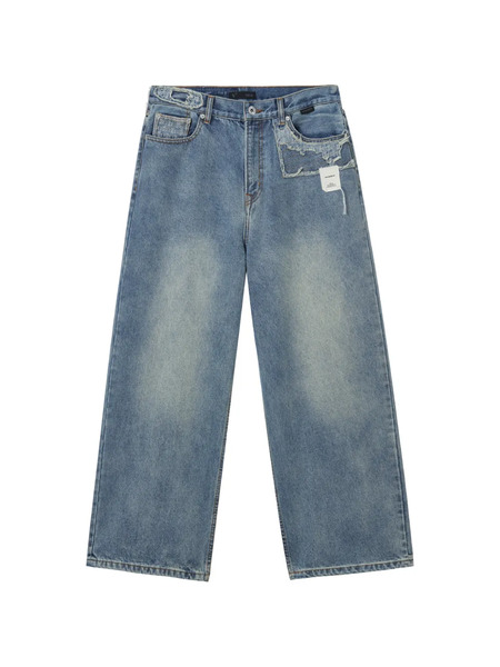  Five Cm Jeans Con Effetto Vissuto - Blu 