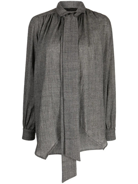 Forme D'expression Blusa Con Fiocco - Grigio 