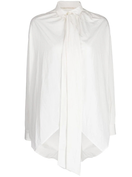  Forme D'expression Camicia Con Fiocco - Bianco 