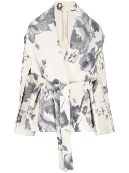  Forme D'expression Cappotto A Fiori - Toni Neutri 