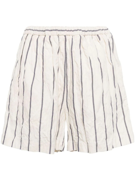  Forme D'expression Shorts A Righe - Bianco 