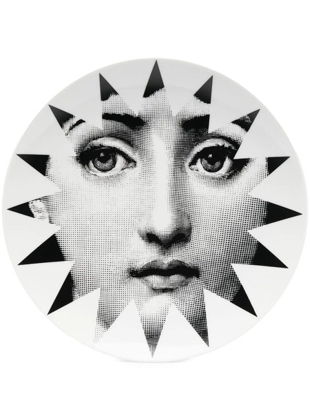  Fornasetti Piatto Con Stampa - Bianco 