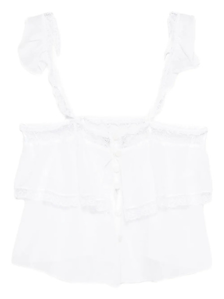  Forte Forte Top Con Ruches - Bianco 