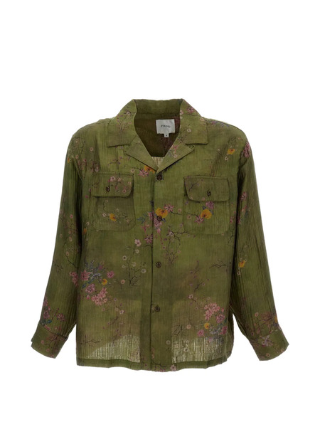  Found Camicia A Fiori - Verde 