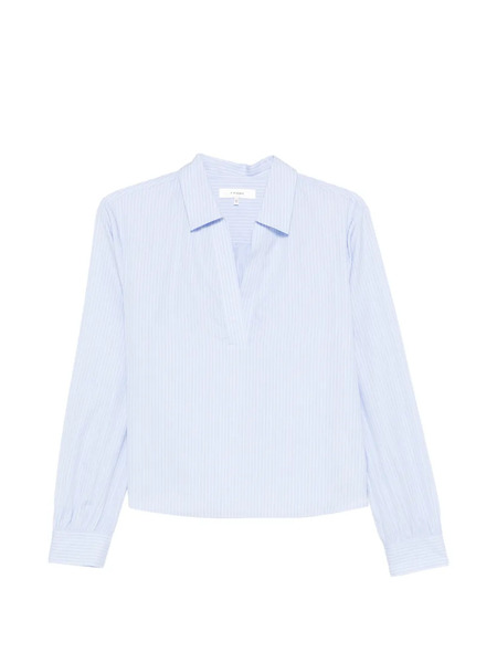  Frame Blusa A Righe Con Scollo A V 
