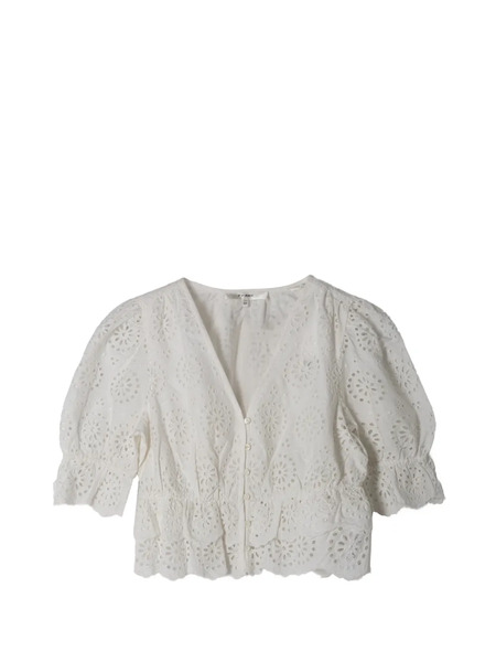  Frame Blusa Con Ruches - Bianco 
