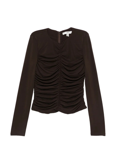  Frame Blusa Con Ruches - Marrone 