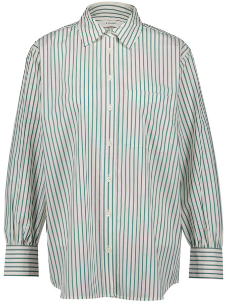  Frame Camicia A Righe - Verde 