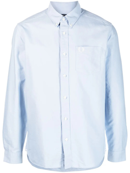  Fred Perry Camicia Con Ricamo - Blu 