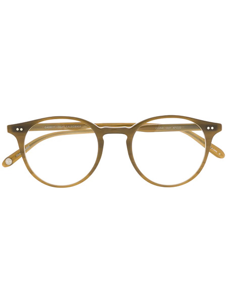  Garrett Leight Occhiali Tondi - Marrone 