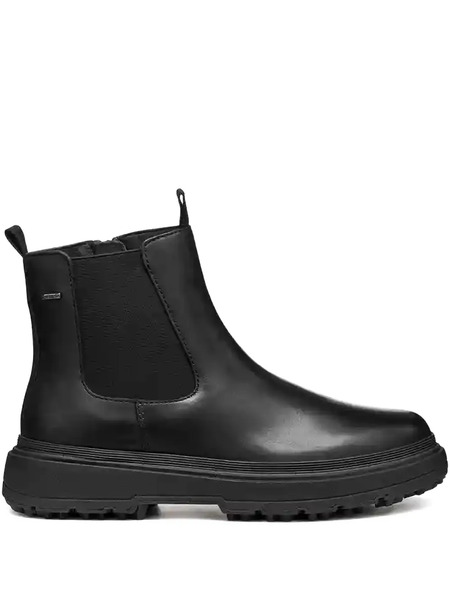  Geox Stivali Chelsea In Pelle - Nero 