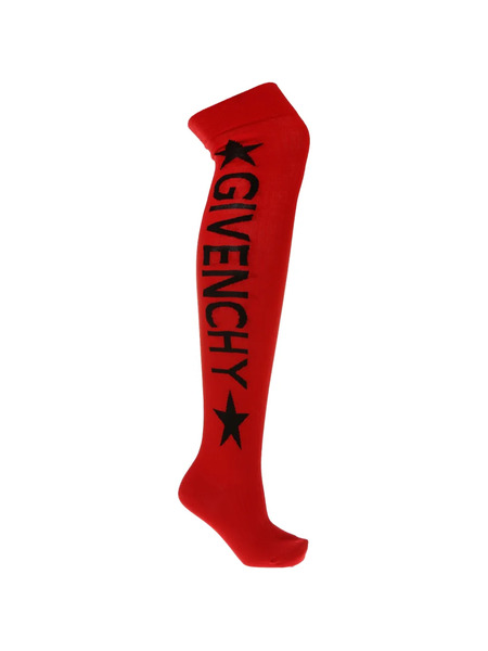  Givenchy Printed Socks - Rosso 